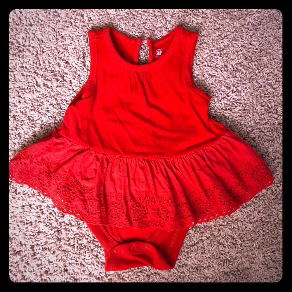 Ruffle onesie outfit GAP